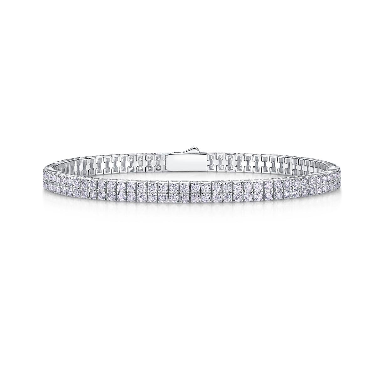 Fifty8 Moissanite Pave Jewelry, 925 Sterling Silver, Eternal Geometry